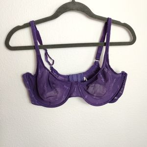 Royal Purple 42C Cacique Mesh Underwire Bra